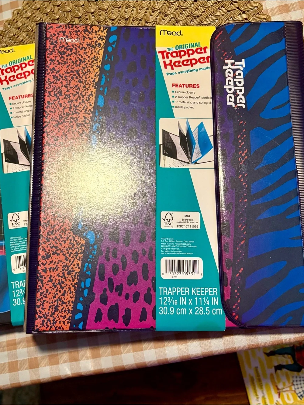 Trapper Keeper by Mead. All 3 new! Retro Prints of the 80s/90s Back to School